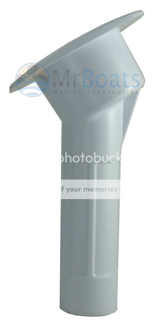 Rod & Drink Holder Combined in 1 Holder White Flush mount 30°